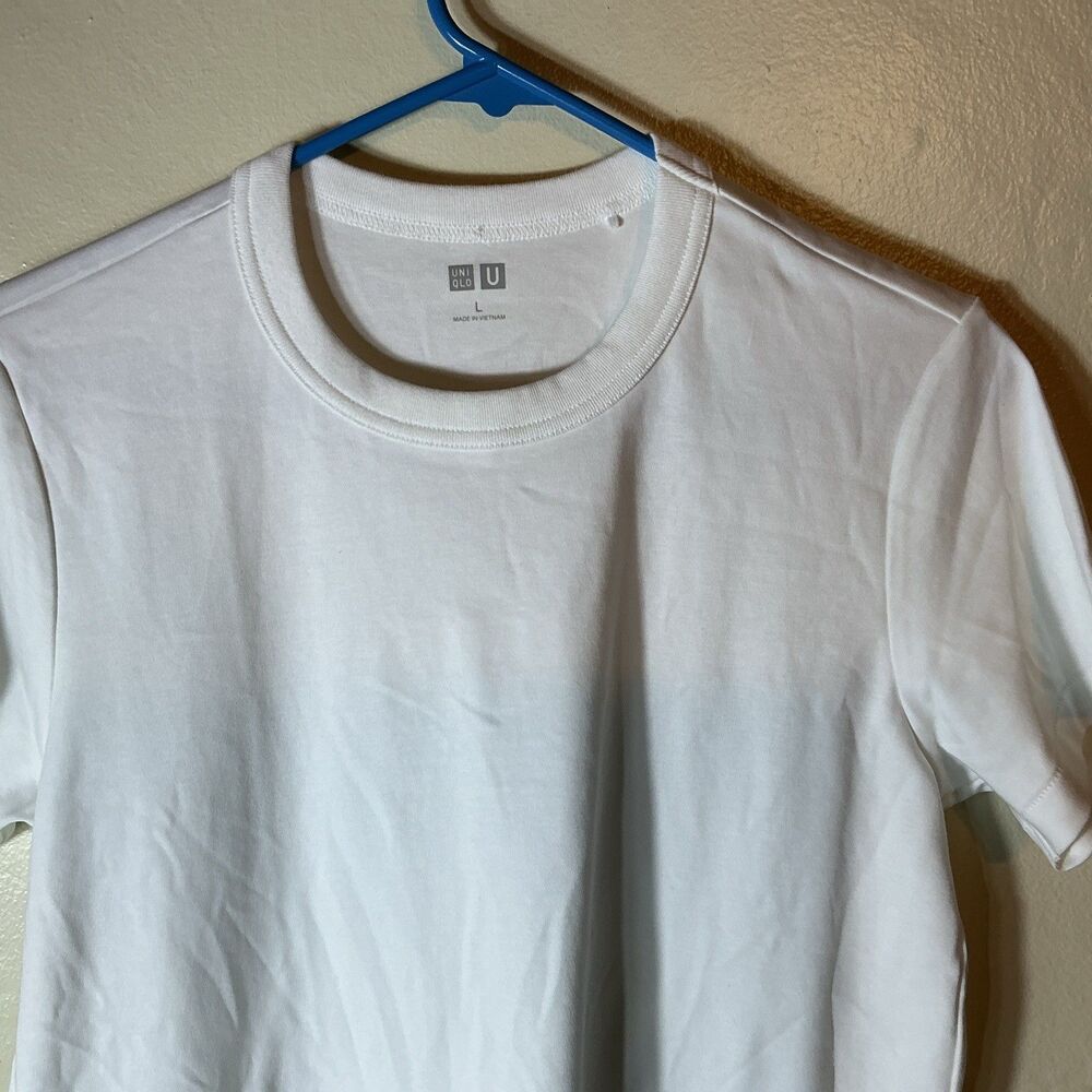 Uniqlo Tee Shirt Mens White T Size L Large